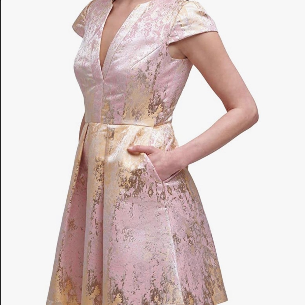 Vince Camuto Jaquard Panel Dress